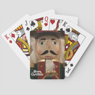 Merry Christmas Nucracker Soldier Playing Cards