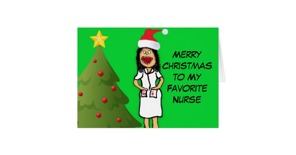 Merry Christmas Nurse Card | Zazzle.com