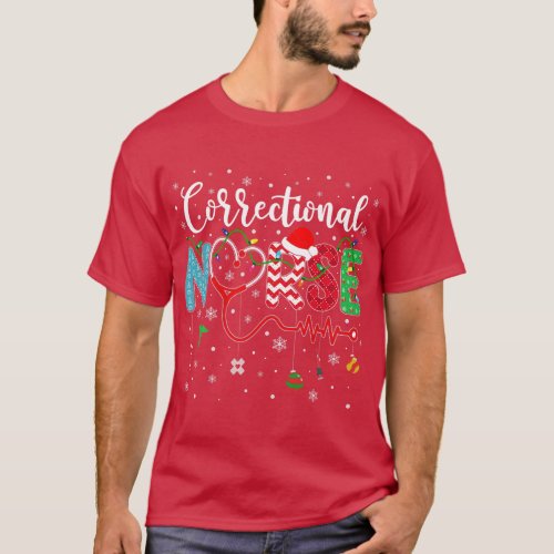 Merry Christmas Nurse Correctional Nurse Christmas T_Shirt