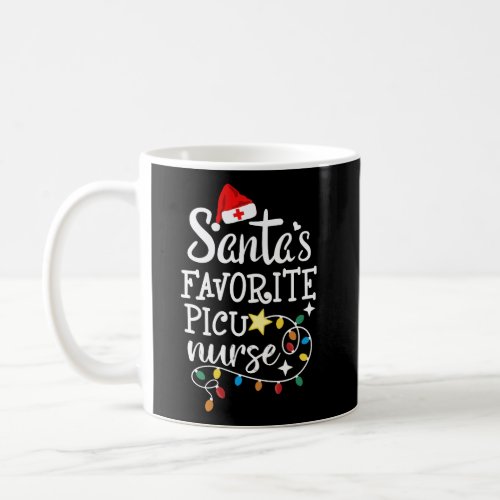 Merry Christmas Nurse Crew Rn SantaS Favorite Pic Coffee Mug