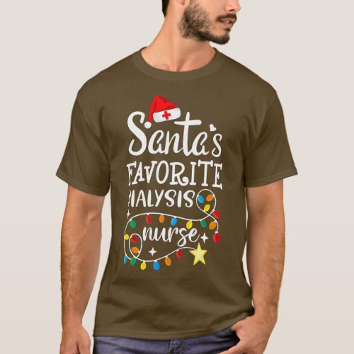 Merry Christmas Nurse Crew _ Santas Favorite T_Shirt