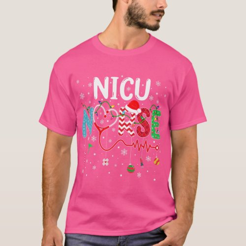 Merry Christmas Nurse Funny NICU Nurse Christmas P T_Shirt
