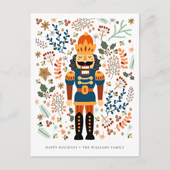 MERRY CHRISTMAS NUTCRACKER | Add Your Photo Postcard (Front)