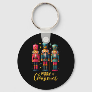 Merry Christmas Nutcracker Ballet Dance Women Kids Keychain