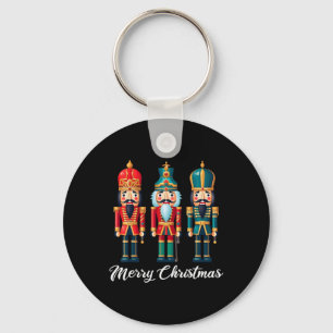 Merry Christmas Nutcracker Ballet Festive Xmas Men Keychain
