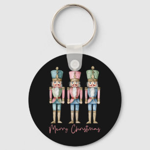 Merry Christmas Nutcracker Ballet Festive Xmas Men Keychain