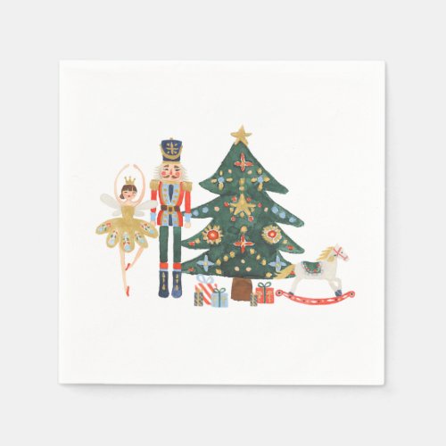 Merry Christmas Nutcracker Ballet Napkins