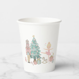 Merry Christmas Nutcracker Ballet Watercolor baby Paper Cups