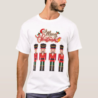 Merry Christmas Nutcracker Festive Holiday Tee