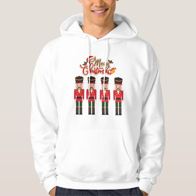 Merry Christmas Nutcracker Festive Holiday Tee  (Front)