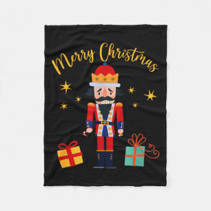 Merry Christmas - Nutcracker Fleece Blanket