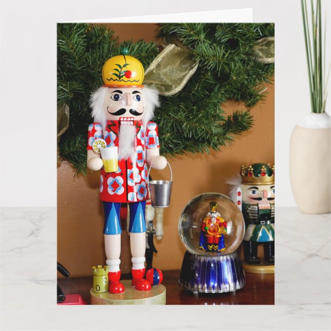 Merry Christmas Nutcracker Holiday Thank You Card (Front)