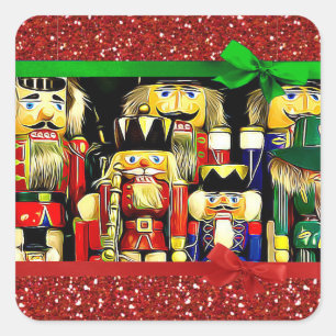 Merry Christmas Nutcracker Stickers