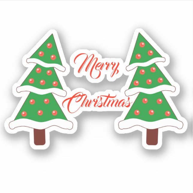 Merry Christmas on Christmas Eve! Sticker (Front)