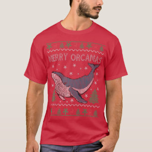 Merry Christmas Orcas Killer Whale Gift Ugly Chris T-Shirt