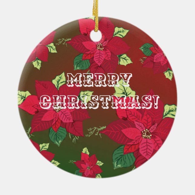 Merry Christmas  Ornament (Back)