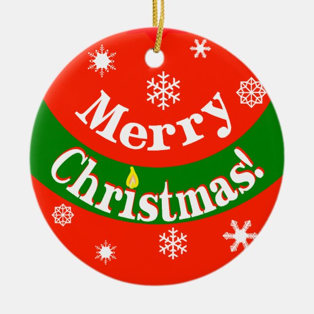 Merry Christmas Ornament (Front)