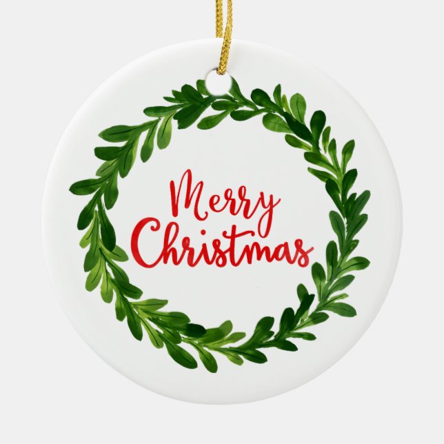 Merry Christmas Ornament (Front)