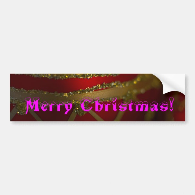 Merry Christmas Ornament 4 Bumper Sticker (Front)