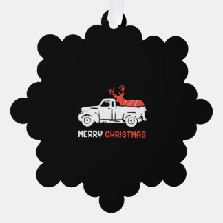 MERRY CHRISTMAS ORNAMENT CARD