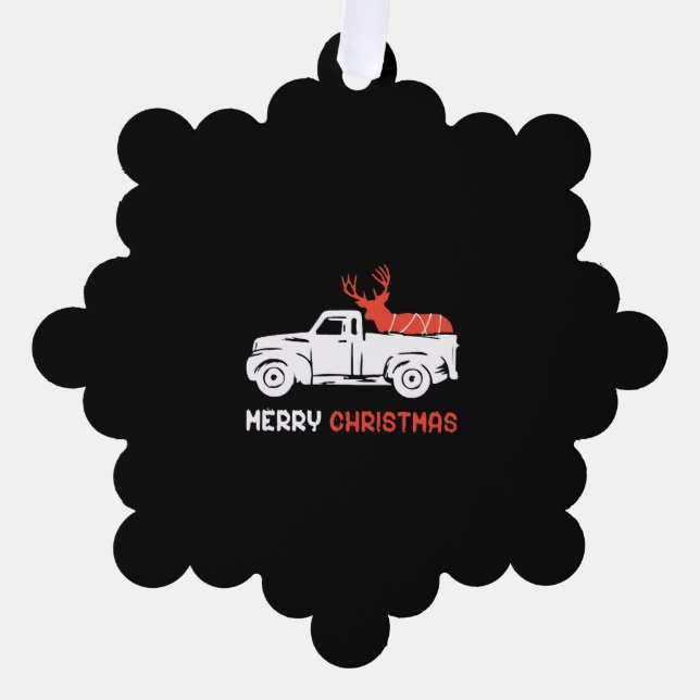 MERRY CHRISTMAS                        ORNAMENT CARD (Front)