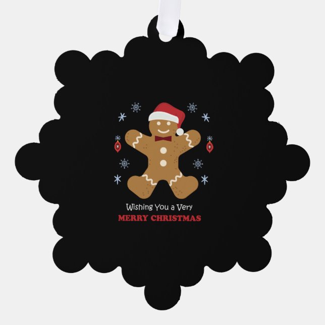 merry christmas                         ornament card (Front)