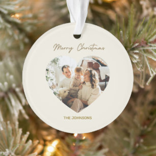 Merry Christmas Ornament Personalized Photo