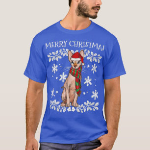 Merry Christmas Ornament Sphynx Cat Xmas Santa -gi T-Shirt