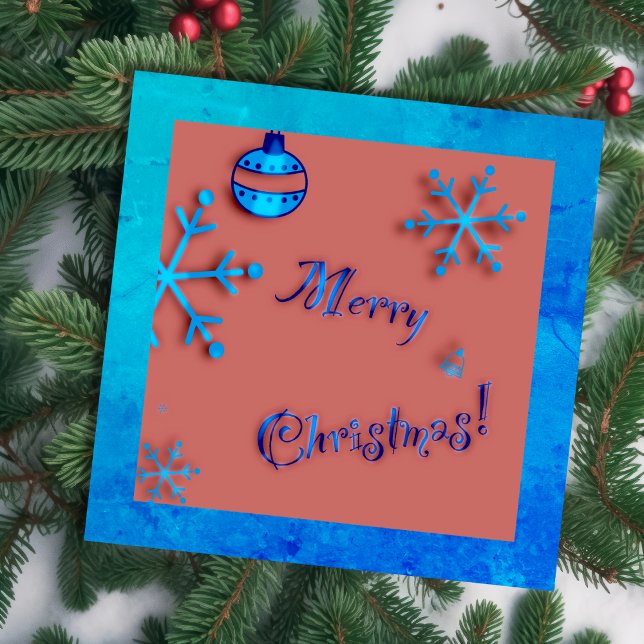 Merry Christmas , ornaments and snow crystals (Creator Uploaded)