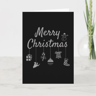 Merry Christmas Ornaments Card
