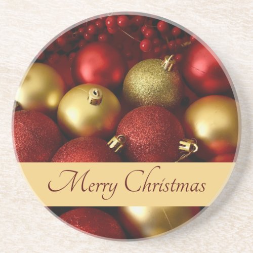 Merry Christmas Ornaments Coaster