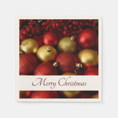 Merry Christmas Ornaments Napkins