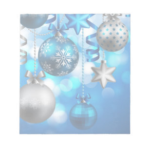 Merry Christmas Ornaments Notepad