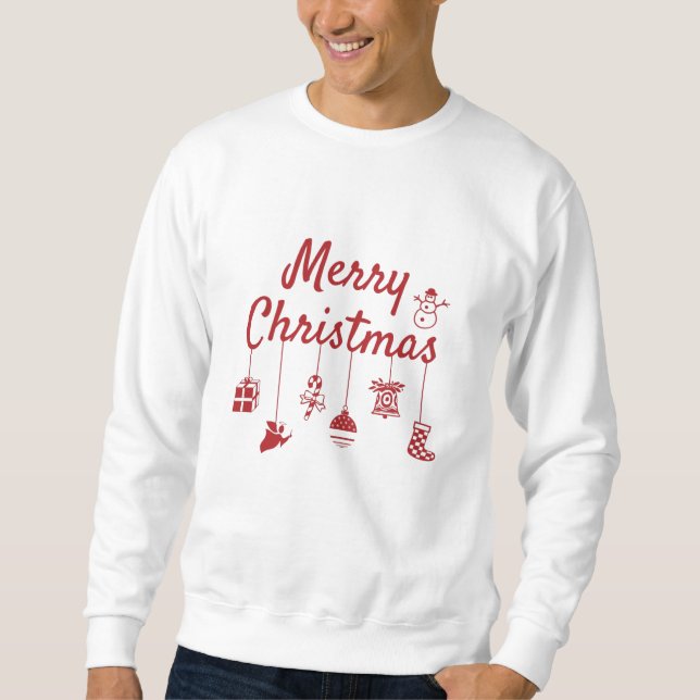 Merry Christmas Ornaments Sweatshirt (Front)