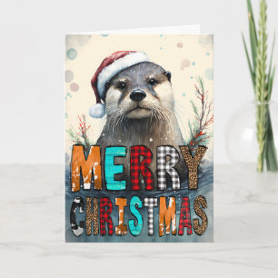 Merry Christmas Otter  Card