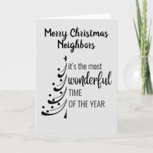 Happy Holidays To Neighbours Cards | Zazzle
