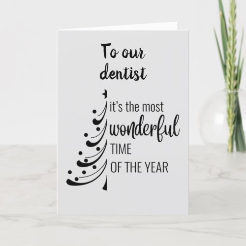 MERRY CHRISTMAS OUR FAVORITE DENTIST HOLIDAY CARD