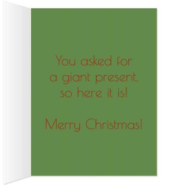 Merry Christmas Oversized Cards (Inside (Right))