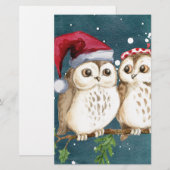 Merry-christmas Owls (Front/Back)