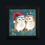 Merry-christmas Owls Jewelry Box<br><div class="desc">christmas,  winter,  xmas,  greeting,  cartoon,  holiday,  design,  vector,  merry,  decoration,  illustration,  card,  background,  owl,  new,  snow,  year,  gift,  celebration,  element,  snowflake,  bird,  invitation,  happy,  santa,  graphic,  present,  symbol,  cute,  retro,  noel,  ball,  character,  tree,  ornament,  vintage,  label,  animal,  wallpaper,  branch,  hat,  calligraphic,  red,  funny,  typography,  white,  sign,  icon,  seasonal,  drawing</div>