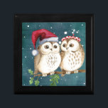 Merry-christmas Owls Jewelry Box<br><div class="desc">christmas,  winter,  xmas,  greeting,  cartoon,  holiday,  design,  vector,  merry,  decoration,  illustration,  card,  background,  owl,  new,  snow,  year,  gift,  celebration,  element,  snowflake,  bird,  invitation,  happy,  santa,  graphic,  present,  symbol,  cute,  retro,  noel,  ball,  character,  tree,  ornament,  vintage,  label,  animal,  wallpaper,  branch,  hat,  calligraphic,  red,  funny,  typography,  white,  sign,  icon,  seasonal,  drawing</div>