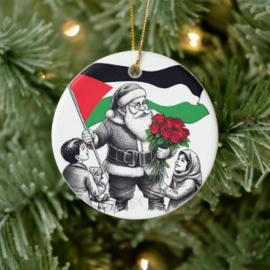 Merry Christmas, Palestine: Just Cause Unity Ornam Ceramic Ornament