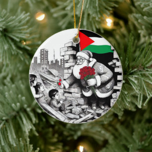 Merry Christmas, Palestine: Just Cause Unity Ornam Ceramic Ornament