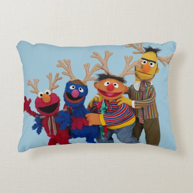 Merry Christmas Pals Decorative Pillow (Front)