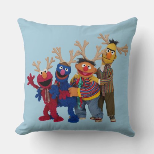 Merry Christmas Pals Throw Pillow
