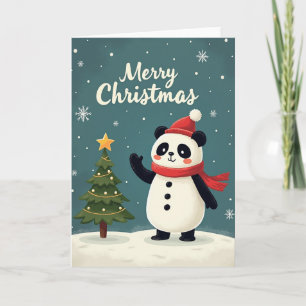 Merry Christmas Panda Card