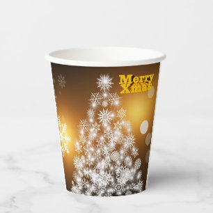 Merry Christmas paper cups