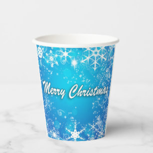 Merry Christmas paper cups