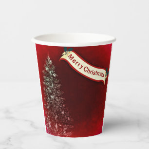 Merry Christmas paper cups