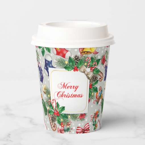 Merry Christmas Paper Cups | Zazzle